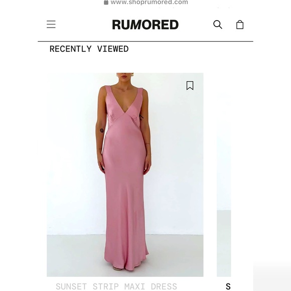 Rumored | Dresses | Rumored Subset Strip Maxi Dress | Poshmark